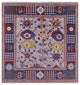 9' Square Turkish Oushak Handmade Wool Rug - Q15839