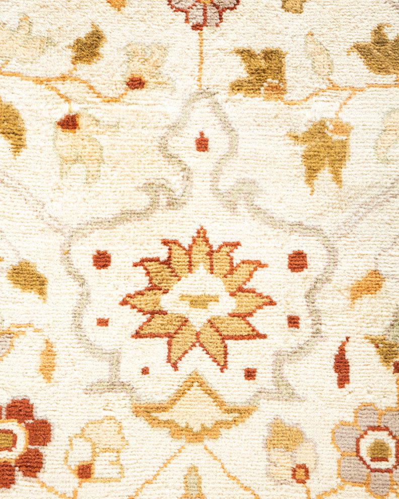Mogul, One-of-a-Kind Hand-Knotted Area Rug Ivory, 9' 1" x 12' 1"
