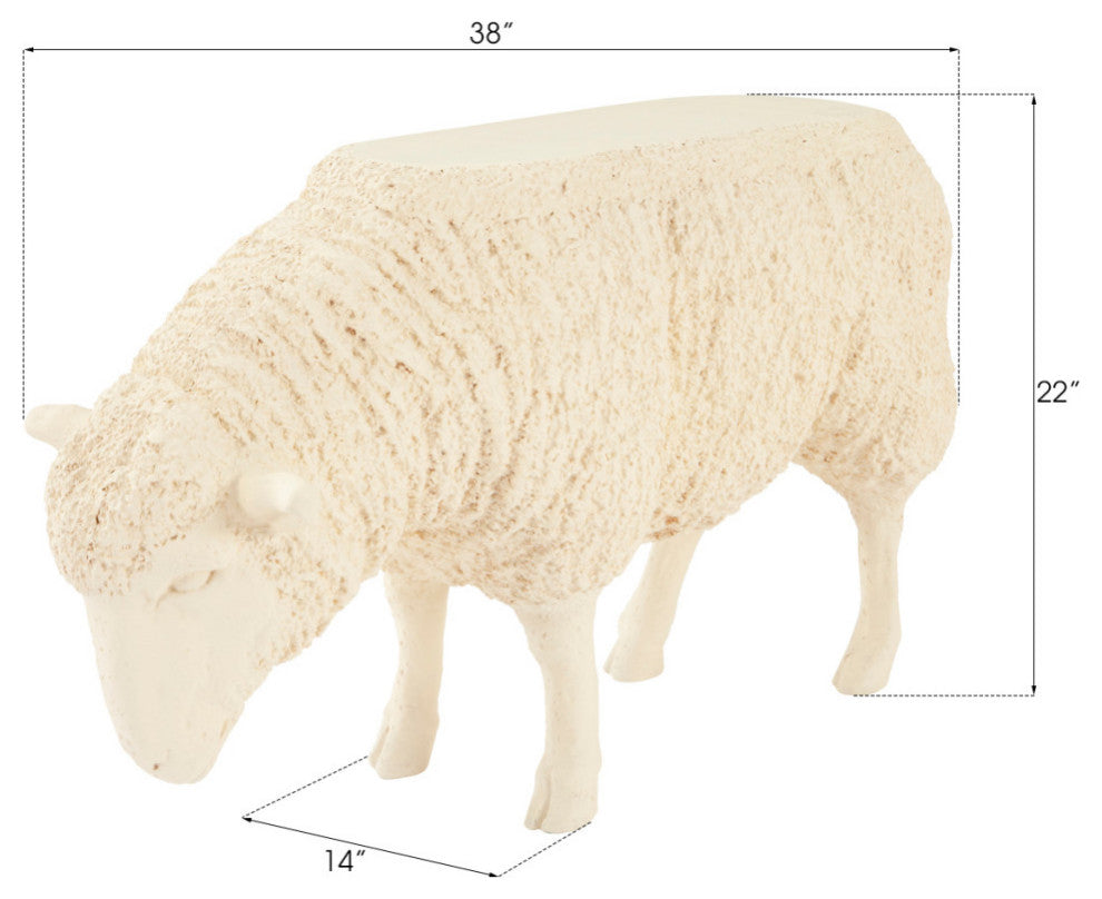 Sheep Side Table, Apricot