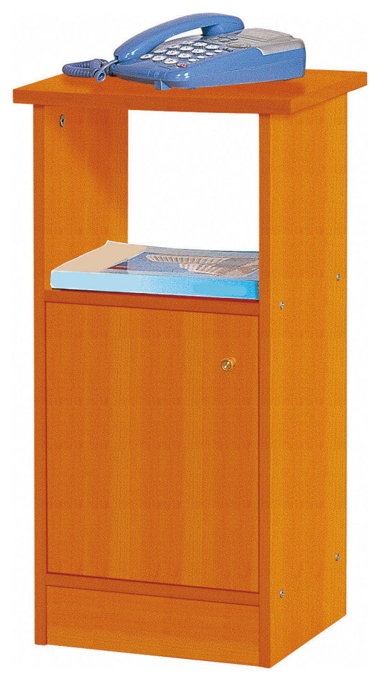 Sintechno End Table With Shelf and Cabinet Storage