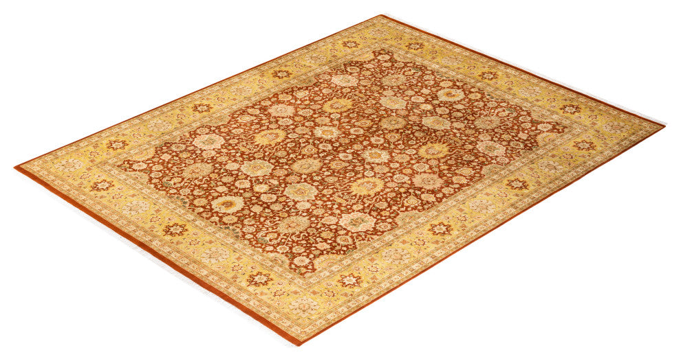 Mogul, One-of-a-Kind Hand-Knotted Area Rug Orange, 8' 1 x 10' 5