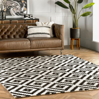 Nuloom Hand-Tufted Geometric Tuscan Rug, Beige 10'x14'