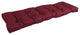 60-inch by 19-inch Tufted Solid Outdoor Spun Polyester Loveseat Cushion