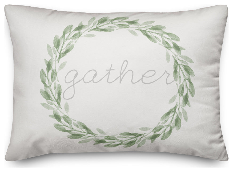 Gather Wreath 14x20 Spun Poly Pillow