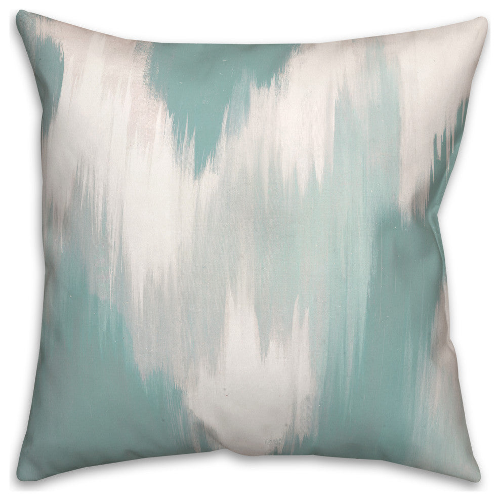 Teal Splotches 20x20 Spun Poly Pillow