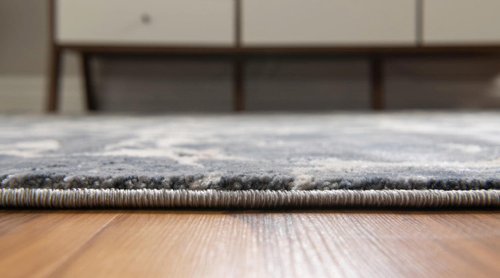 Unique Loom Oasis Breeze Area Rug, Gray, 5' 0 X 8' 0 Oval