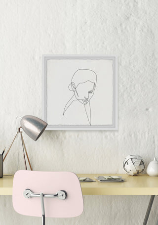 "Hang Tough" Framed Painting Print, 12x12