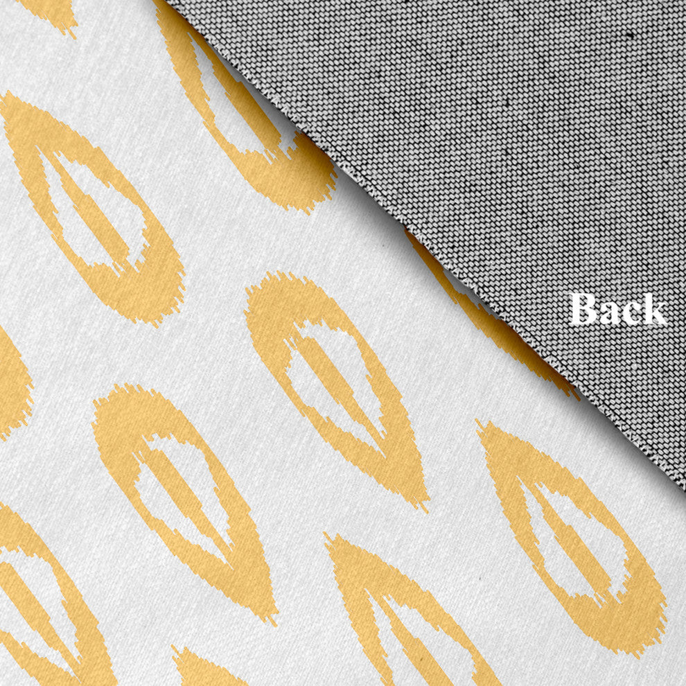 Ikat Tears Chenille Rug, Sunshine Yellow, 8'x10'