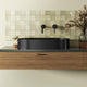 Elvera Modern Oval Vessel Sink, Gun Metal