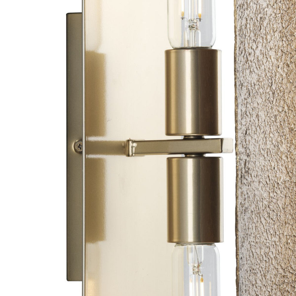 Lusail Collection 2-Light Soft Gold Luxe Industrial Wall Sconce