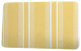 Upscale Getaway Dashing Stripe Stripe Print Bath Mat, Yellow, 21"x34"