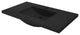 Palomar Vanity Top and Integral Sink, Charcoal, 36, Single Faucet Cutout