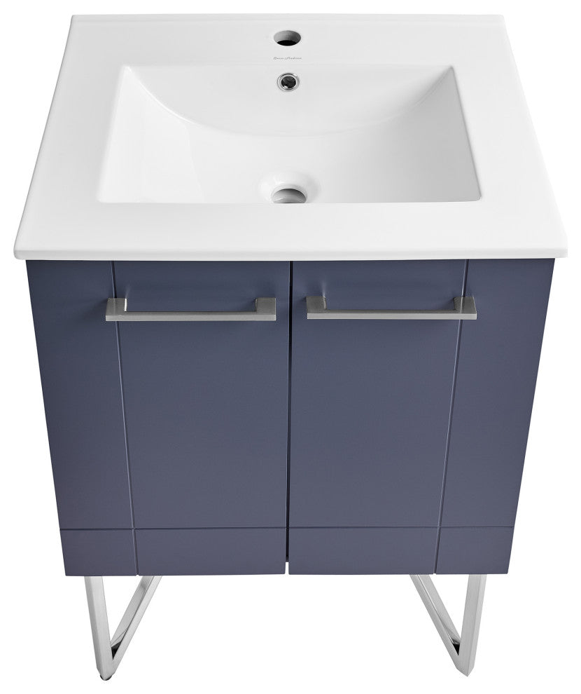 Annecy 24" Bathroom Vanity, Cinder Purple
