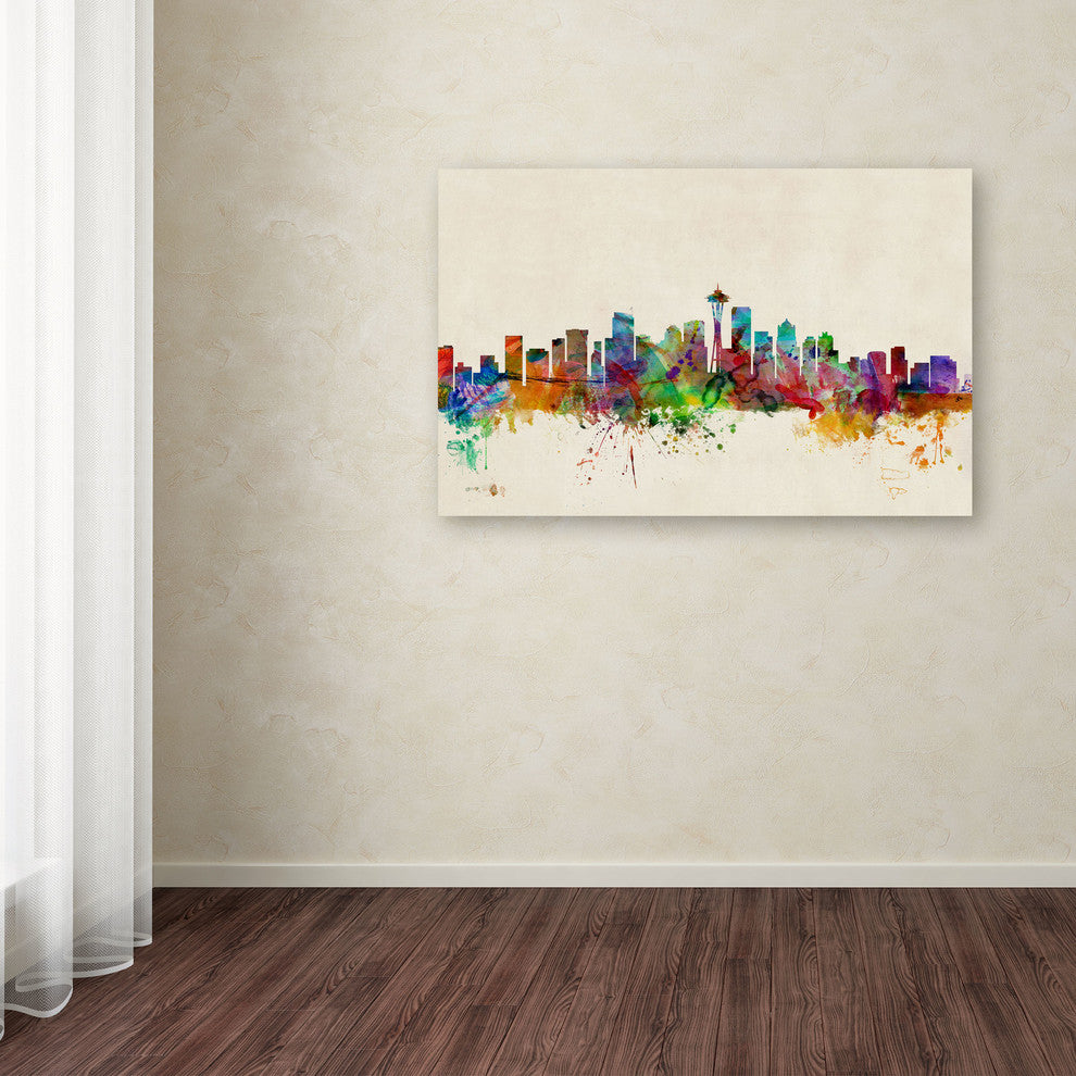 'Seattle, Washington' Canvas Art by Michael Tompsett