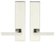 Tokyo Lever, Tubular Privacy, Polished Stainless Steel, 2-3/4" Backset
