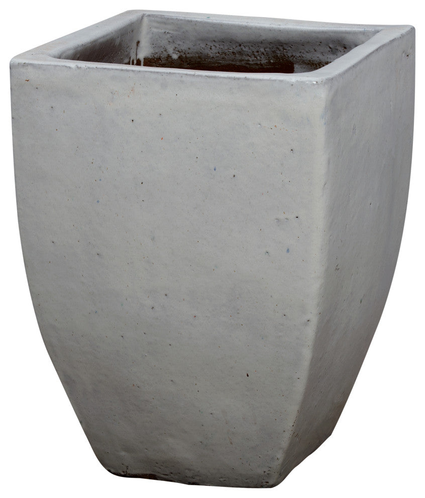 Square Planter, White 17x22