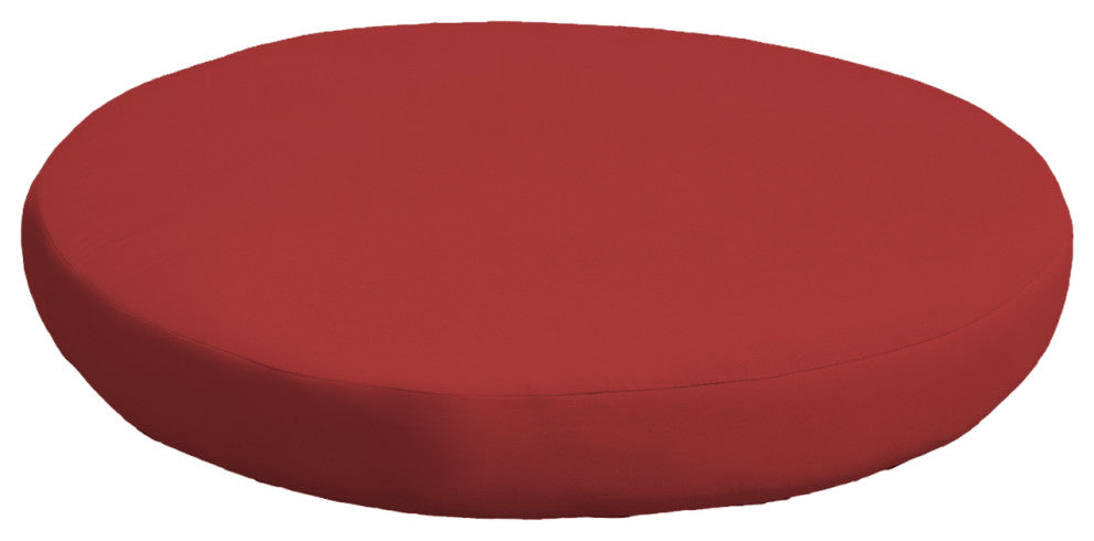 6" High Back Cushion for Round Ottoman