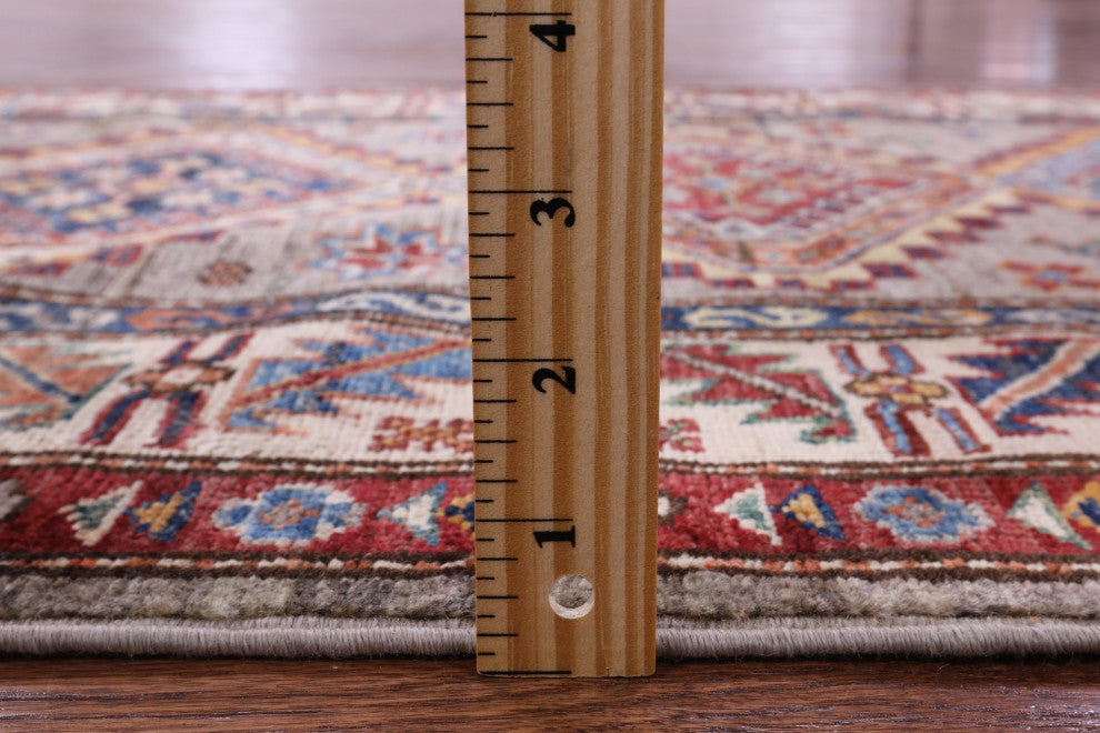 2' 8" X 9' 7" Super Kazak Handmade Wool Runner Rug - Q12964
