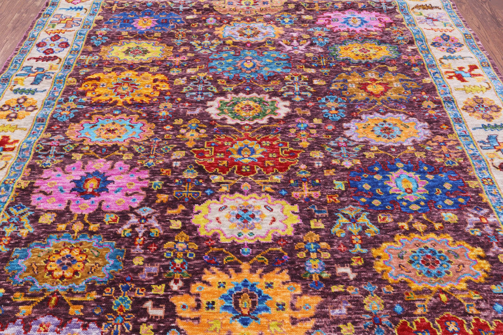 8' 2" X 9' 9" Turkish Oushak Handmade Wool Rug - Q16055