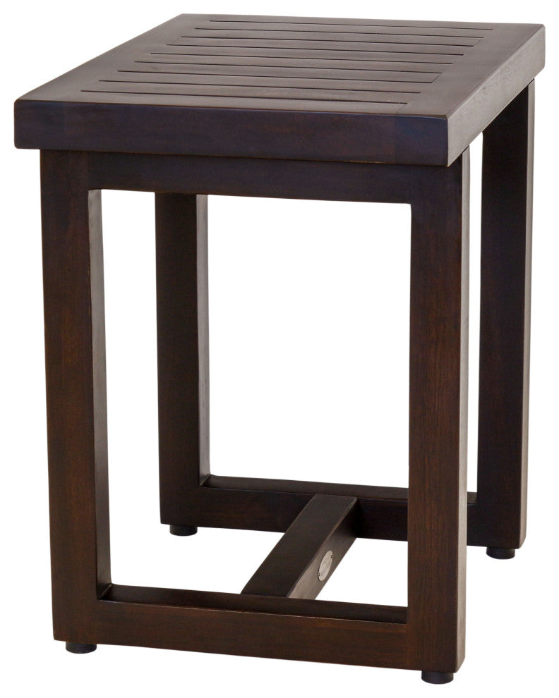 18" Spa Mocha-Shield Teak Shower Bench