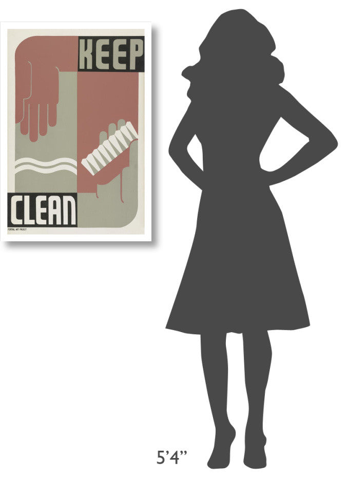 "Keep clean" Digital Paper Print by Erik-Hans Krause, 22"x32"