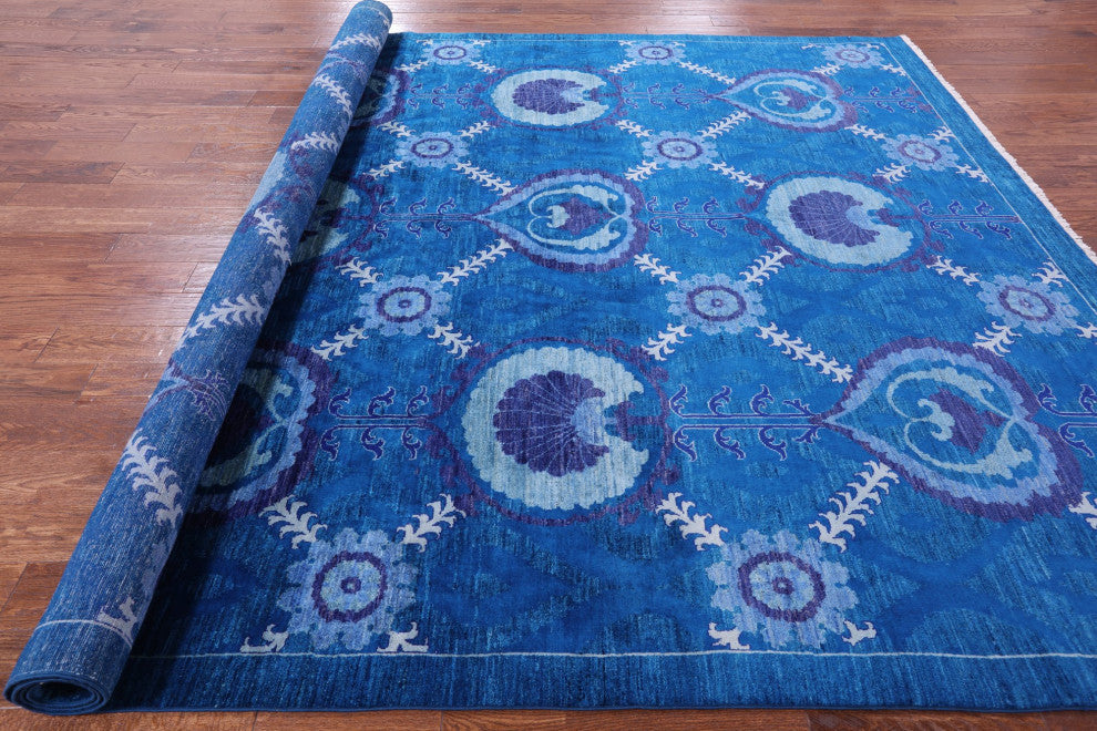 9' 0" X 11' 4" William Morris Hand Knotted Rug Q6563