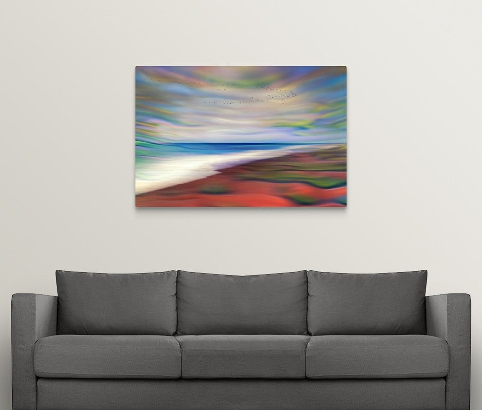 "Warm Beach" Wrapped Canvas Art Print, 48"x32"x1.5"