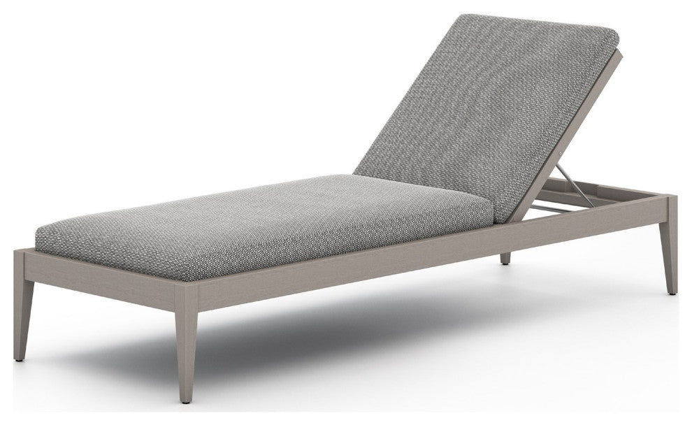 Sherwood Outdoor Chaise Lounge-Grey/Ash