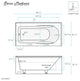 Concorde 60"x32" Acrylic, Alcove, Right-Hand Drain