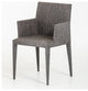 HomeRoots 33" Grey Fabric and Metal Dining Chair