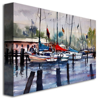 'Menominee Marina' Canvas Art by Ryan Radke