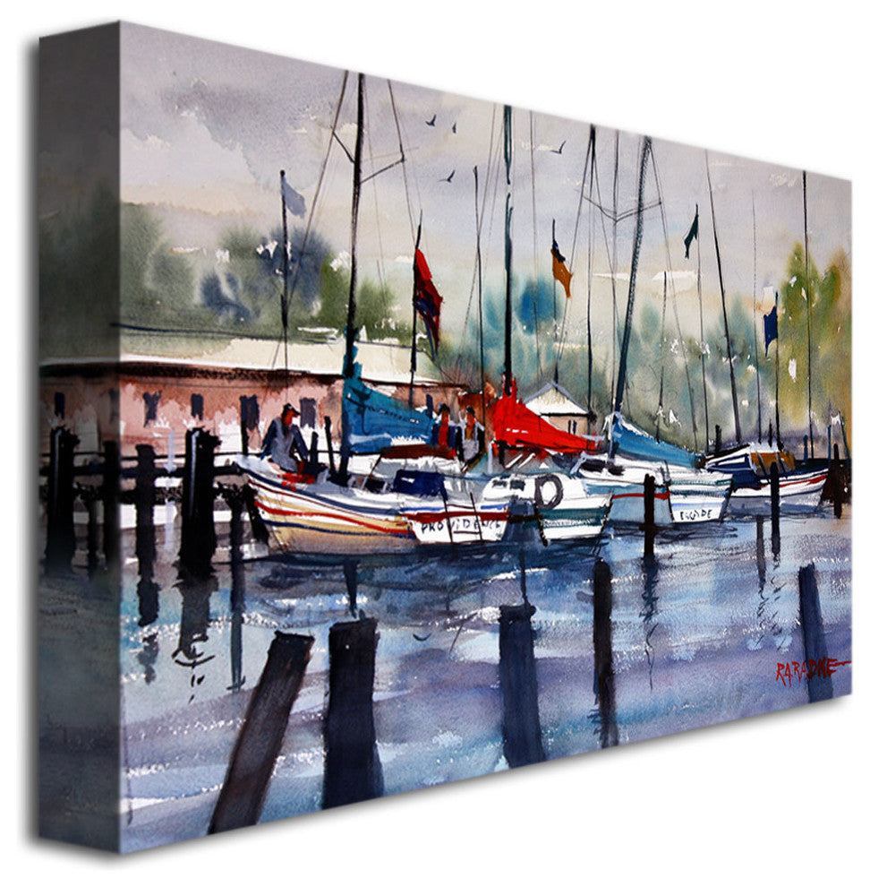 'Menominee Marina' Canvas Art by Ryan Radke