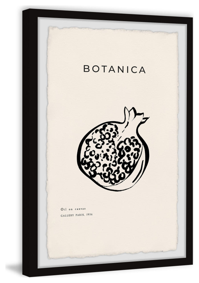 "Botanica Pomegranate" Framed Painting Print, 16x24