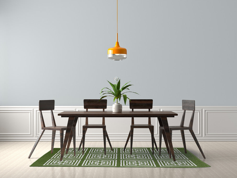 Greek New Key Rug, Scallion, 5'x7'