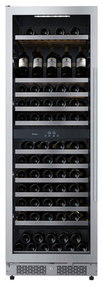 Avallon AWC243TDZLHA 24"W 140 Bottle Capacity Built-In or - Stainless Steel