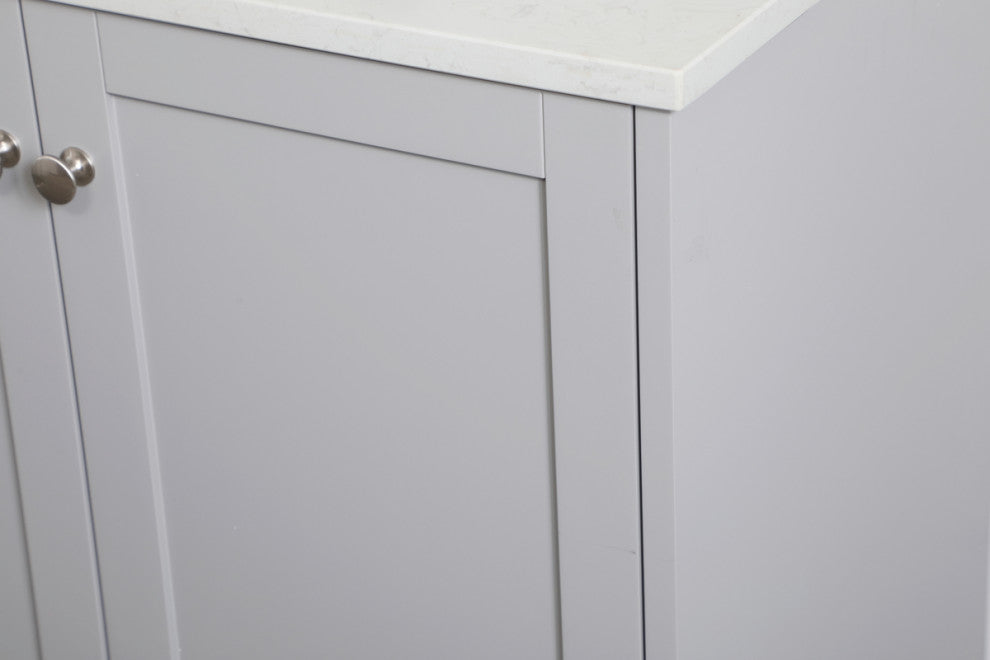 30" Single Bathroom Vanity, Gray