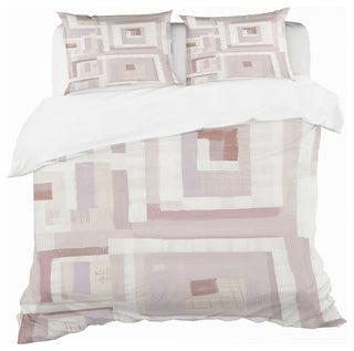 Pink Form Windows I Duvet Cover Set, Twin