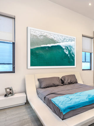 "Riding the Wave" Framed Painting Print, 30"x20"