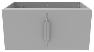 CastelloUSA Alpine 30" Wall Mounted Vanity, Base Only, Gray, Brushed Nickel