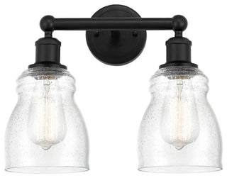 Innovations 616-2W-BK-G394 Ellery 2 Light Bath Vanity Light, Matte Black
