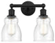 Innovations 616-2W-BK-G394 Ellery 2 Light Bath Vanity Light, Matte Black