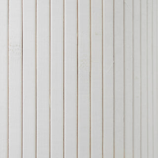 6' Tall Bamboo Wave Screen, White