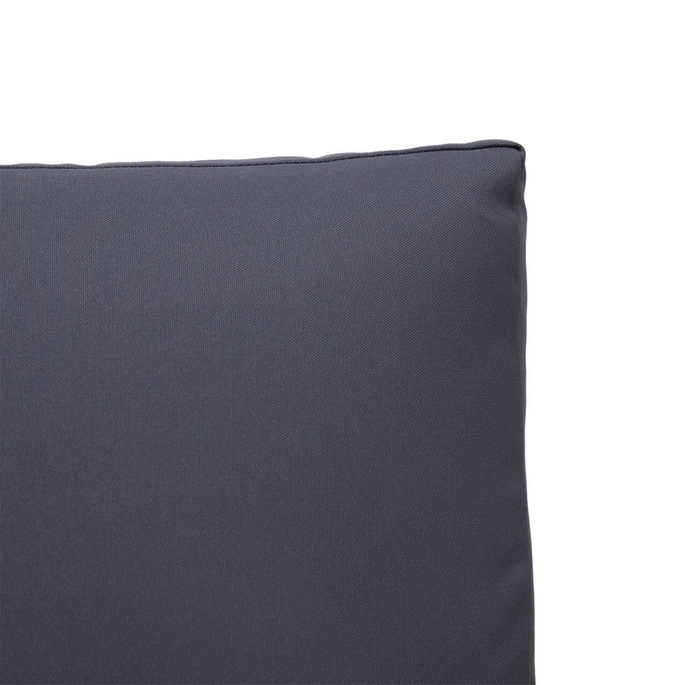 Kaitlyn Outdoor Acacia Wood Loveseat with Cushions, Gray