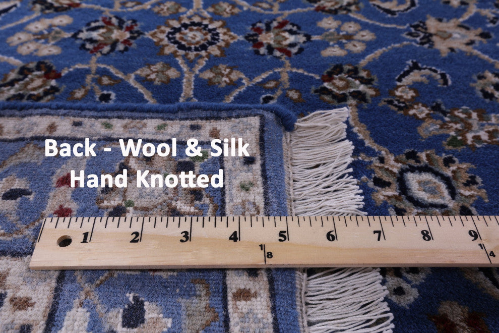 Runner Persian Nain Hand Knotted Wool & Silk Rug 2' 9" X 27' 3" - Q13116