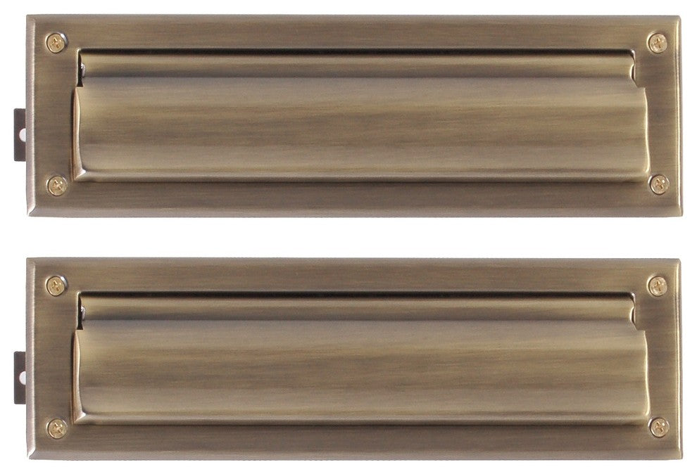 Mail Slot 3-5/8"x13", Antique Brass