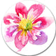 Full Bloom Pink Flower, Floral Disc Metal Artwork, 38"