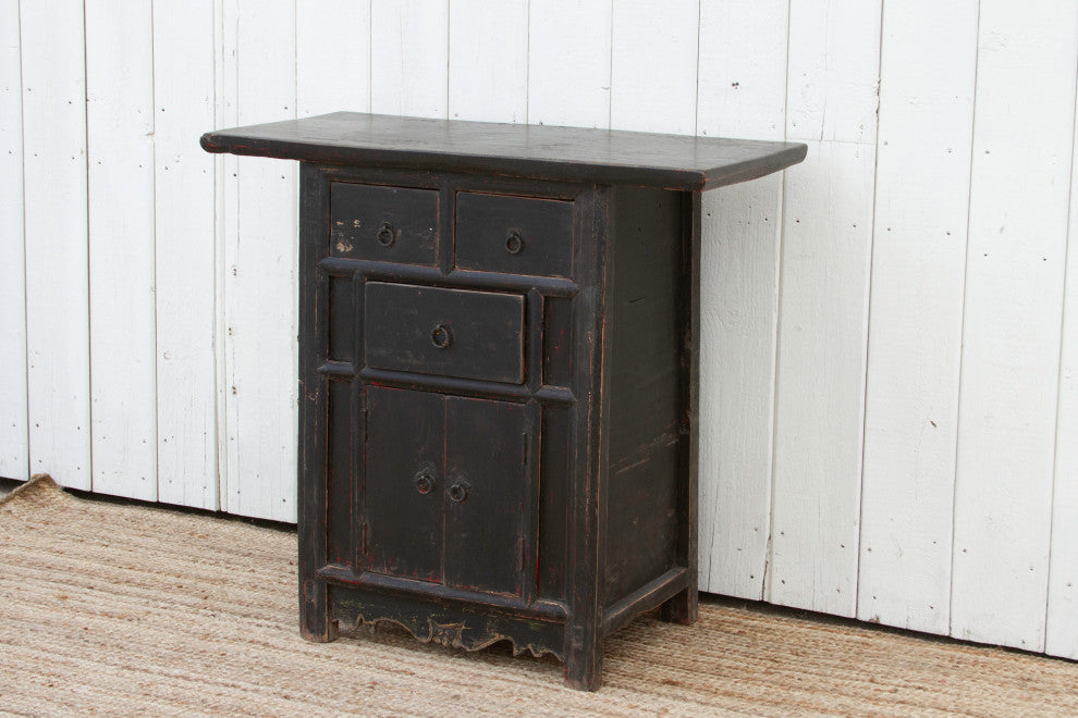 Midnight Black Chinese Cabinet