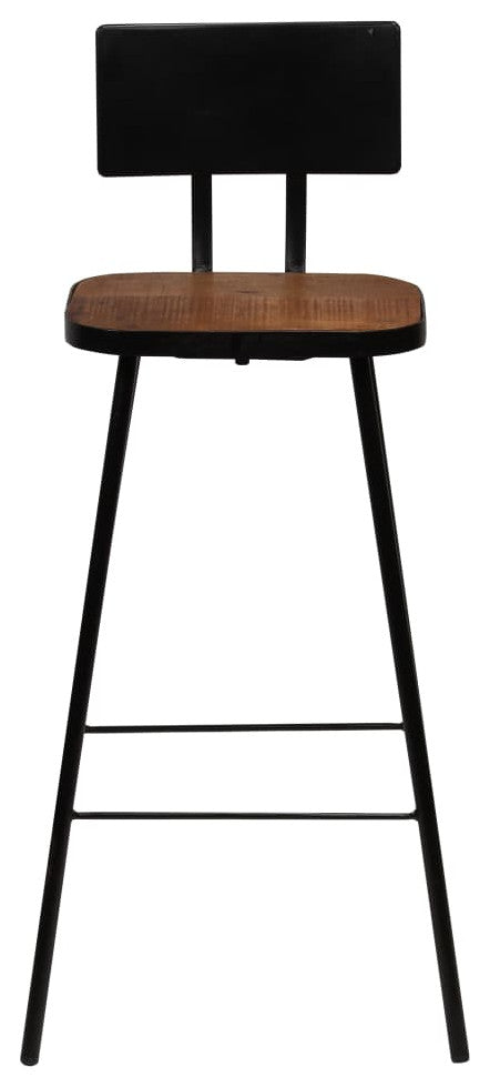 vidaXL Bar Stools 2 pcs Solid Reclaimed Wood
