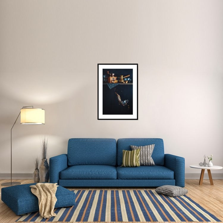 "Coffee From The Top Shelf" Framed Digital Print by Dina Belenko, 32x44"