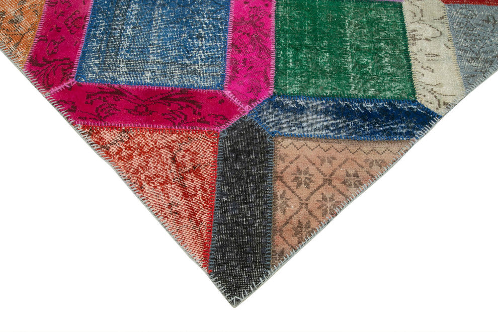 Rug N Carpet - Hand-Knotted Anatolian 5' 3" x 8' 0" Antique Patchwork Area Rug